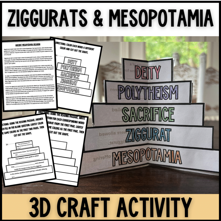 3D Ziggurat Activity: A Hands-On Way to Teach Mesopotamia