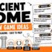 Ancient Rome Review Game Ideas blog featured image with Roman history review question cards.