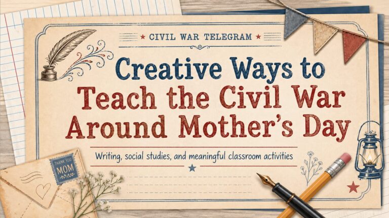 Creative Ways to Teach the Civil War Around Mother's Day