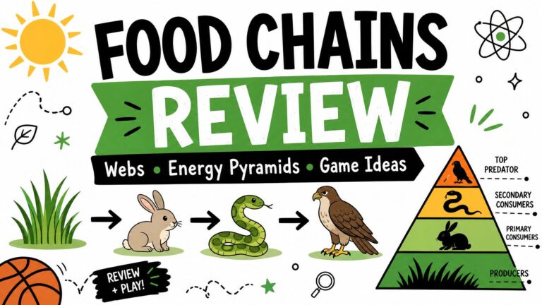 Food chains review game ideas for food webs and energy pyramids