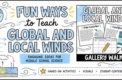 Fun Ways to Teach Global and Local Winds blog cover featuring the Global and Local Winds Gallery Walk science resource