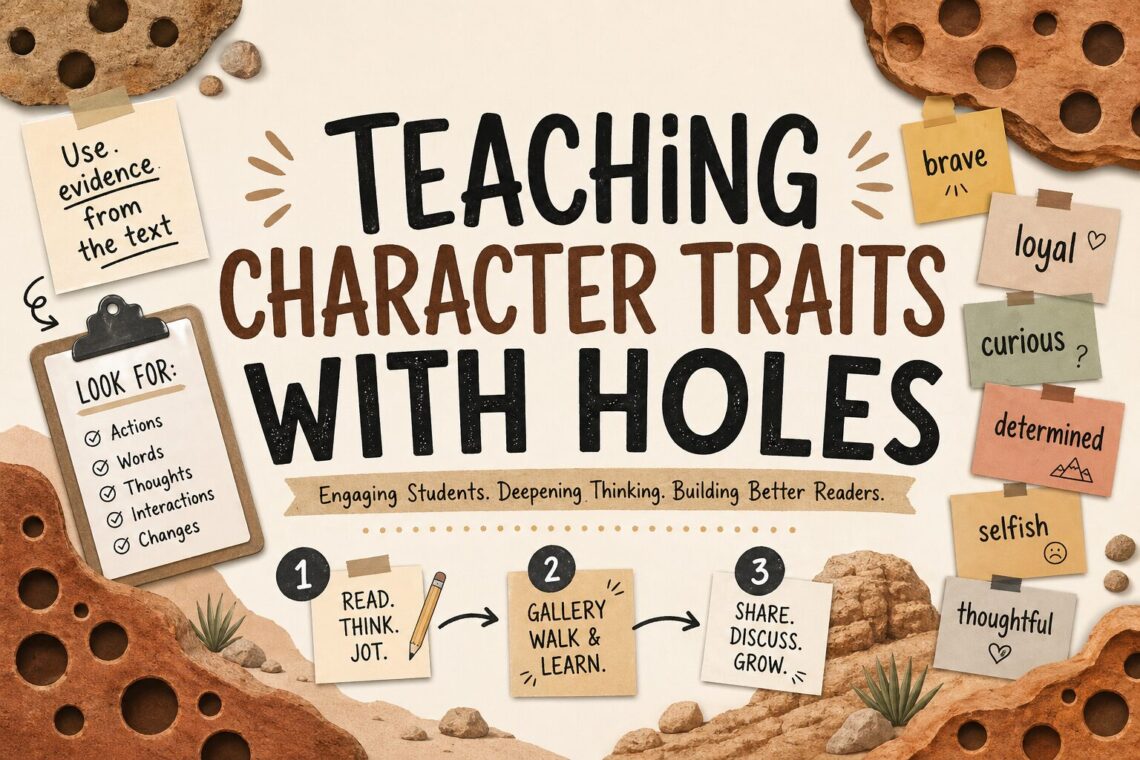 Teaching Holes character traits with an engaging gallery walk activity