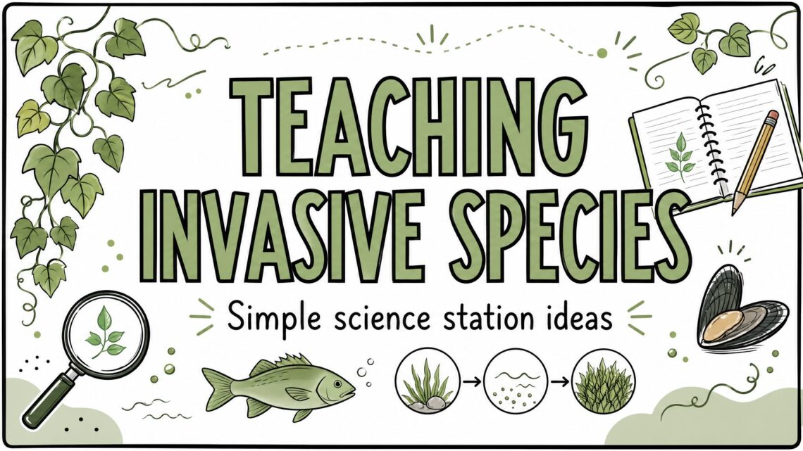 Teaching invasive species with science stations and gallery walks