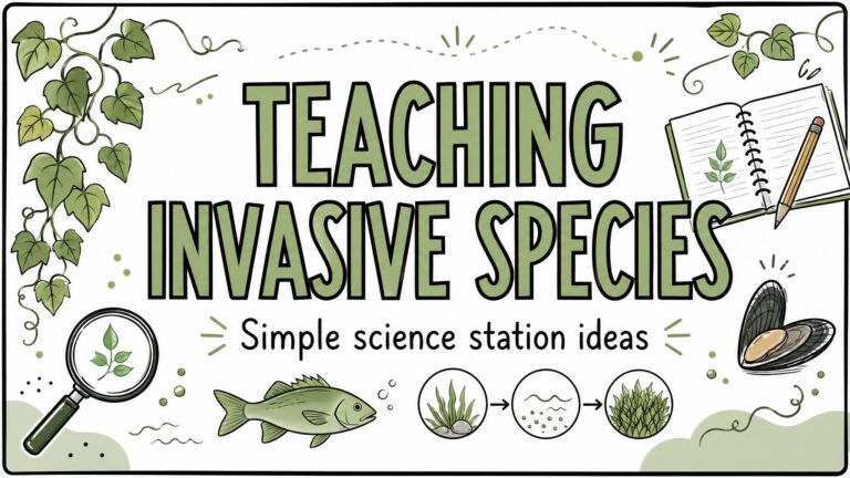 Teaching invasive species with science stations and gallery walks