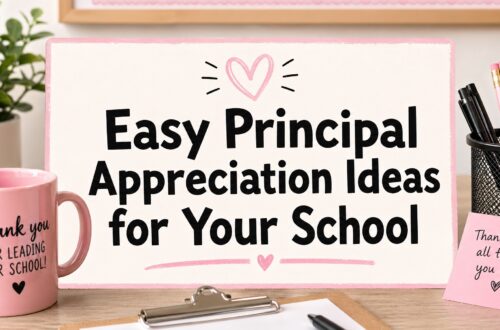 Teacher-friendly blog cover image for a post about principal appreciation ideas for your school.
