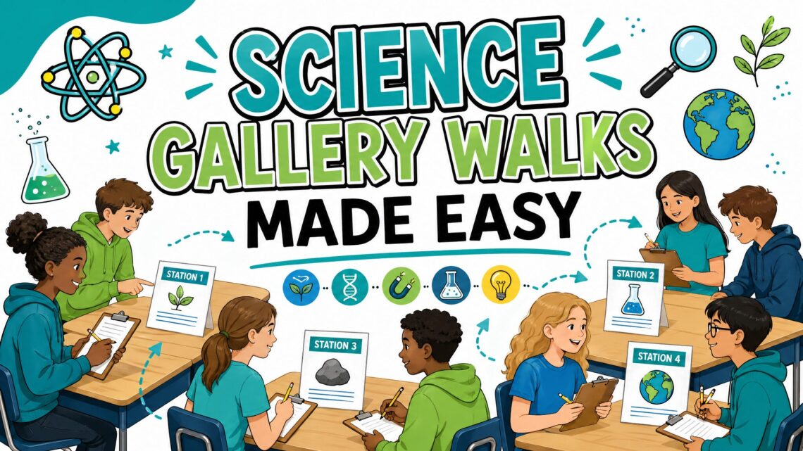 Science Gallery Walks Made Easy blog image for 6th grade science stations