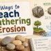 Teacher-friendly blog cover image for a post about fun ways to teach weathering and erosion in science.