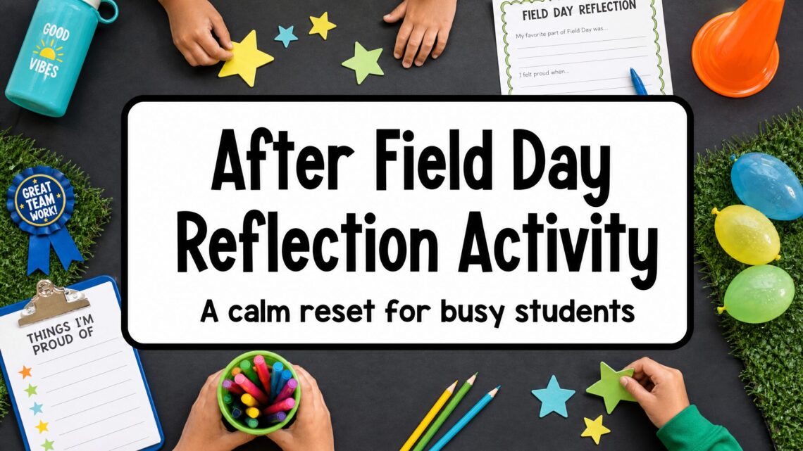 After Field Day reflection activity for a calm classroom reset