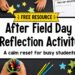 Free after field day reflection activity for a calm classroom reset