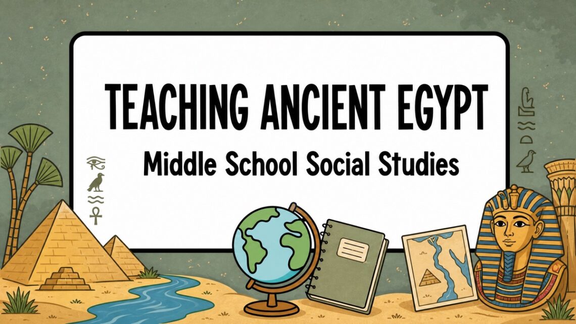 Teaching Ancient Egypt Middle School Social Studies blog cover
