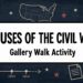 Causes of the Civil War gallery walk activity blog graphic for upper elementary and middle school social studies teachers.