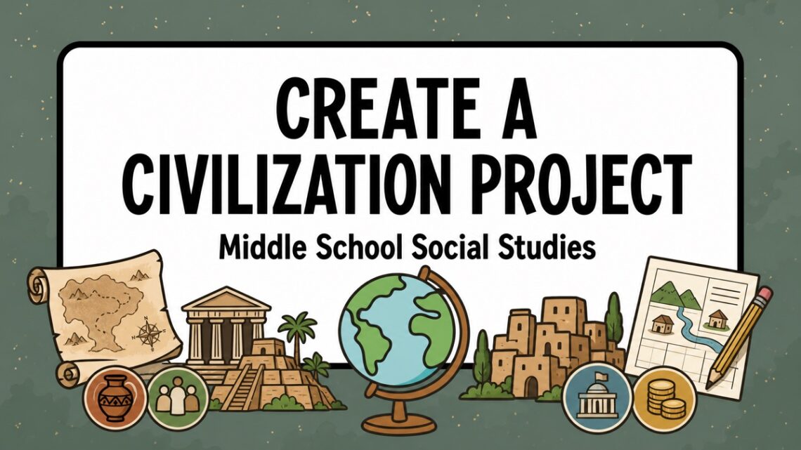 Create a Civilization Project Middle School Social Studies blog cover
