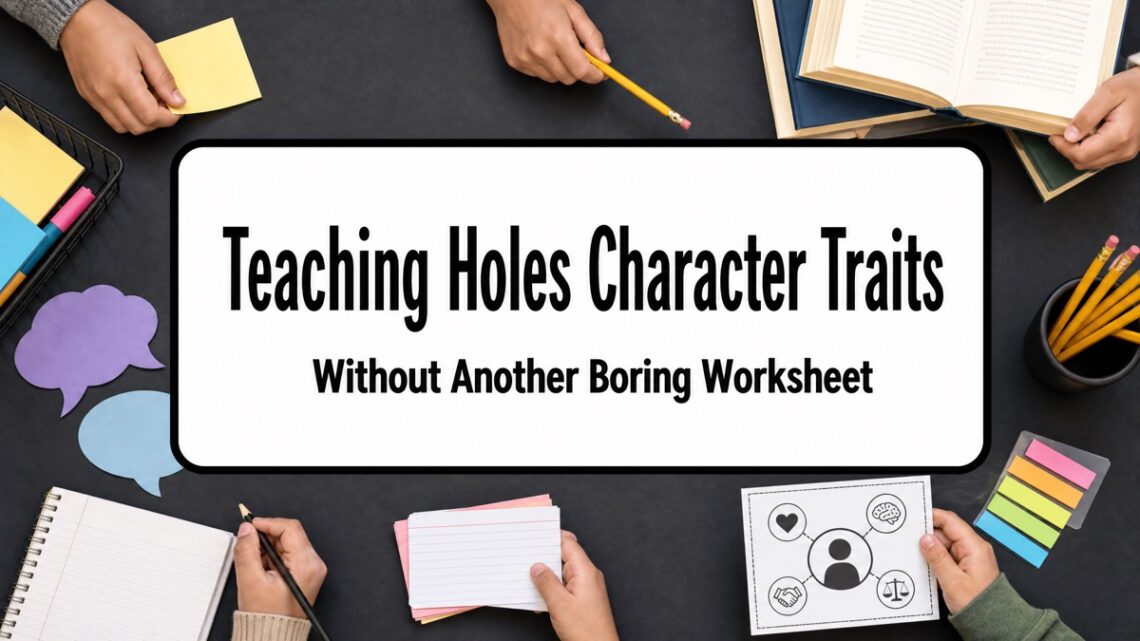 Teaching Holes Character Traits Without Another Boring Worksheet blog cover
