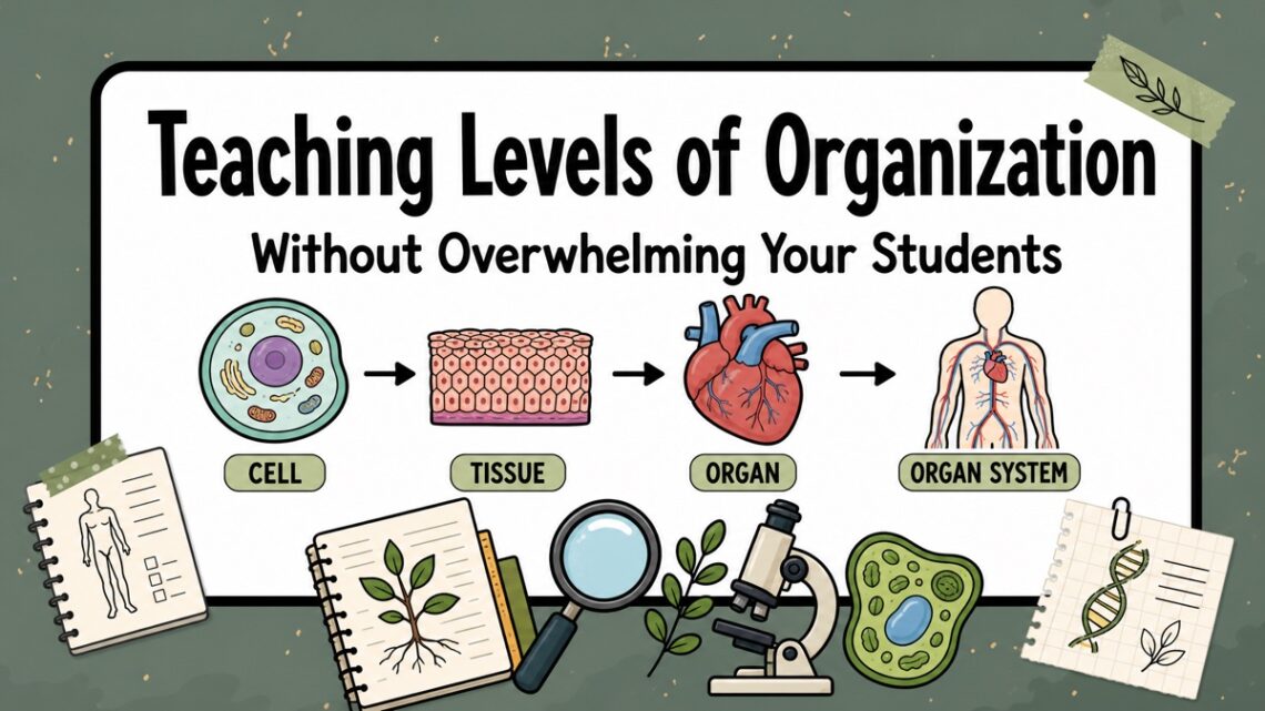 Teaching Levels of Organization Without Overwhelming Your Students blog cover