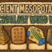 Ancient Mesopotamia vocabulary word wall featured image with ziggurat, cuneiform, and classroom resource styling