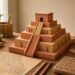 Clay-colored ziggurat model with Mesopotamia classroom materials