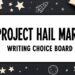 Project Hail Mary writing choice board ideas for a free novel study activity