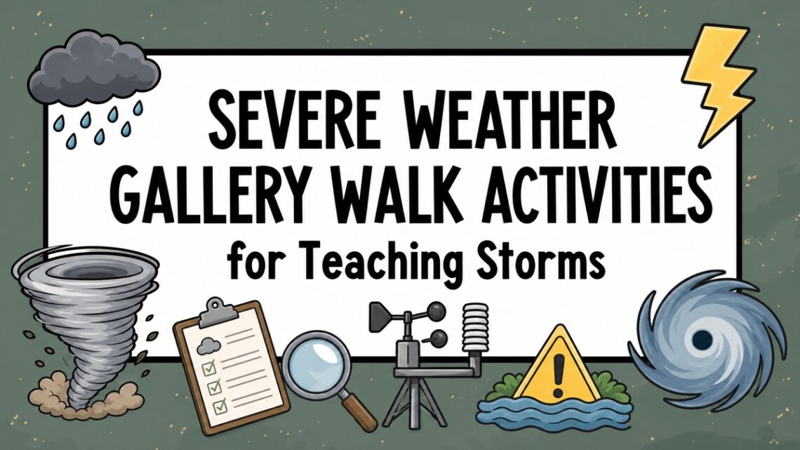 Severe Weather Gallery Walk Activities for Teaching Storms blog cover